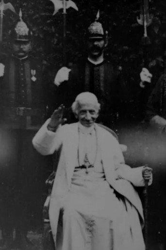 Pope Leo XIII Being Seated Bestowing Blessing (1898) poster