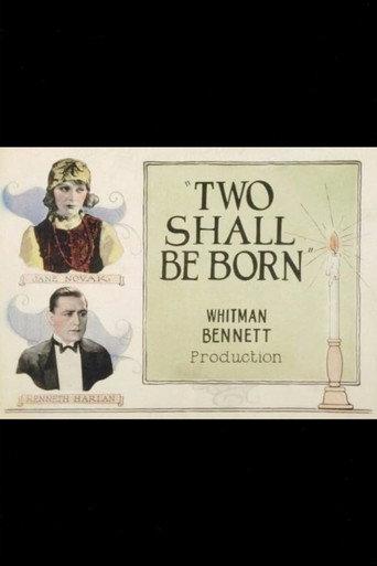 Two Shall Be Born (1924) poster