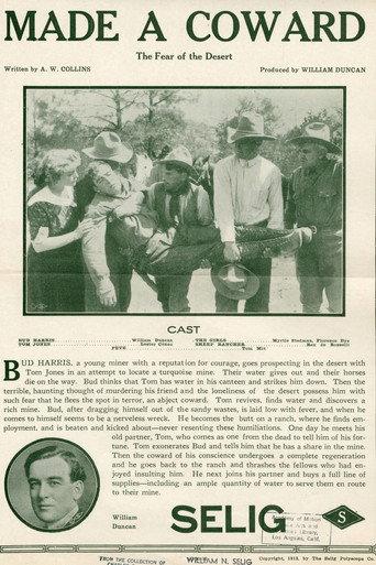 Made a Coward (1913) poster