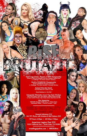 RISE Wrestling. RISE 6 Brutality (2017) poster