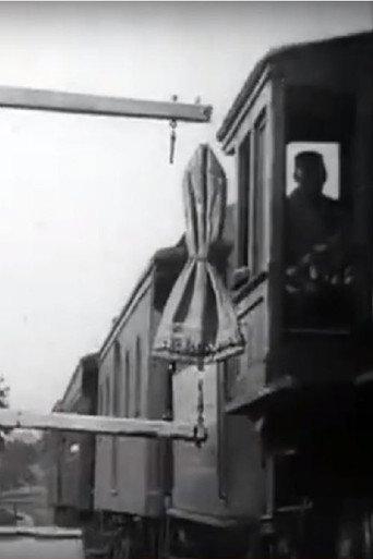 Train Taking Up Mail Bag, U.S.P.O. (1903) poster
