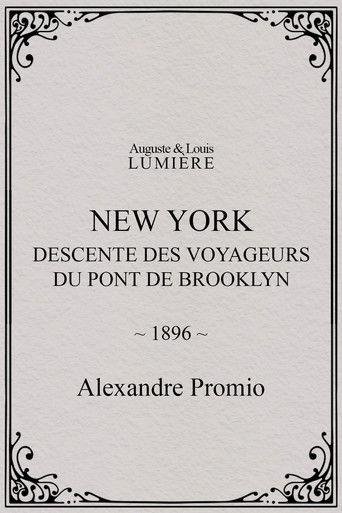 Passengers Descending from the Brooklyn Bridge (1896) poster
