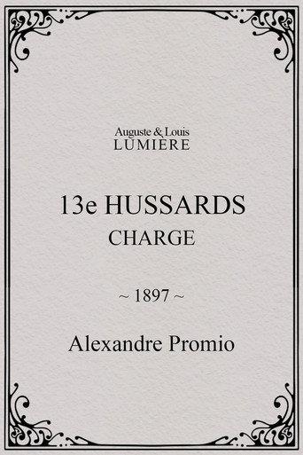 13e hussards : charge (1897) poster