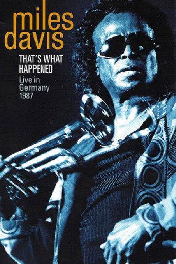 That's What Happened - Live in Germany 1987 (2009) poster