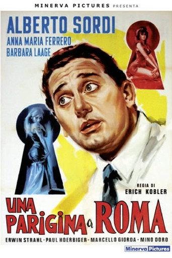 A Parisian in Rome (1954) poster