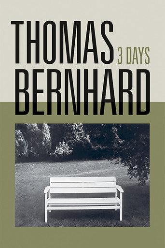 Thomas Bernhard, Three Days (1970) poster