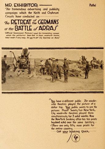 The German Retreat and the Battle of Arras (1917) poster