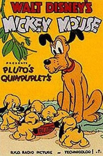 Pluto's Quin-puplets (1937) poster