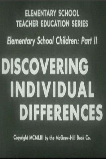 Discovering Individual Differences (1953) poster