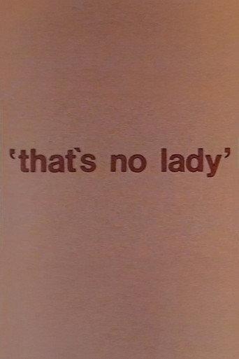 That's No Lady (1977) poster