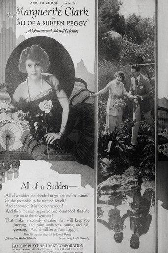 All of a Sudden Peggy (1920) poster
