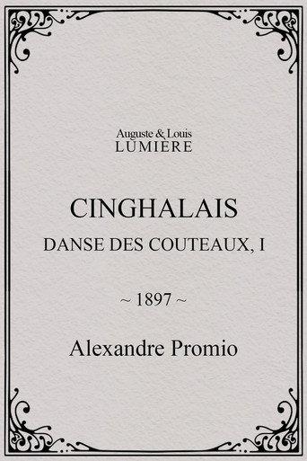 Cinghalais: danse des couteaux, I (1897) poster