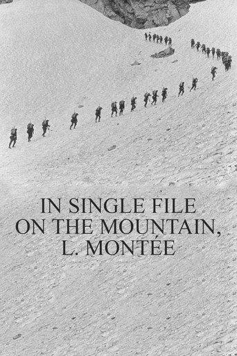 In Single File on the Mountain, l. Montée (1899) poster