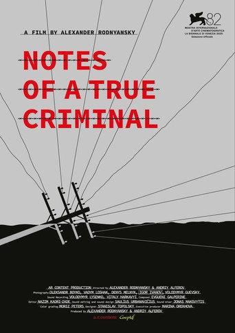 Notes of a True Criminal (2025) poster