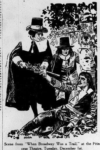 When Broadway Was a Trail (1914) poster