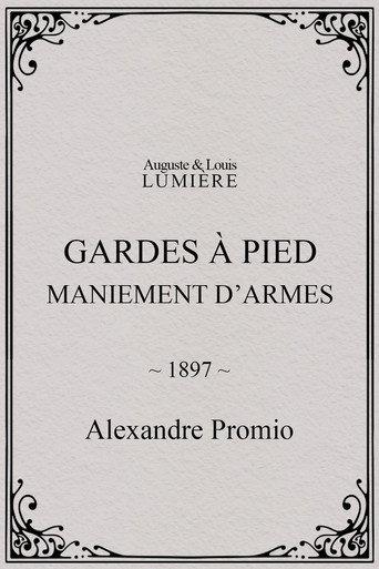 Gardes à pied : maniement d’armes (1897) poster