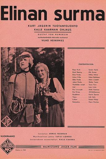 Elinan surma (1938) poster
