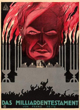 Das Milliardentestament (1920) poster