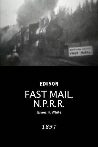 Fast mail, Northern Pacific Railroad (1897) poster