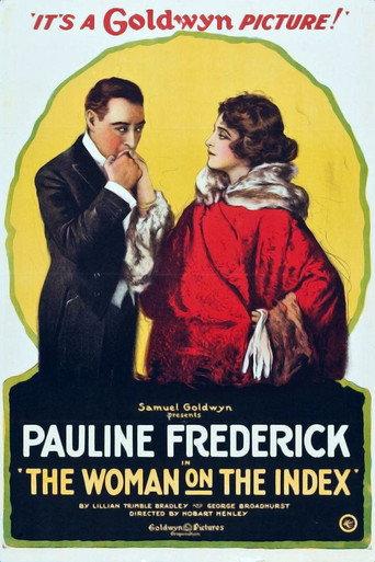 The Woman on the Index (1919) poster