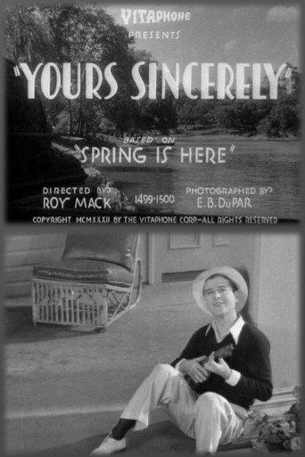 Yours Sincerely (1933) poster