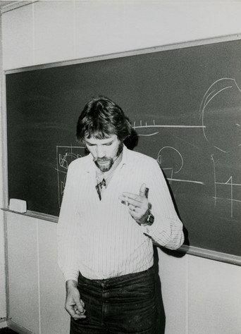 Illustrated conversation with Professor Lars Kristiansson (1985) poster