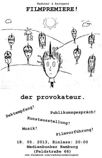 der provokateur. (2013) poster