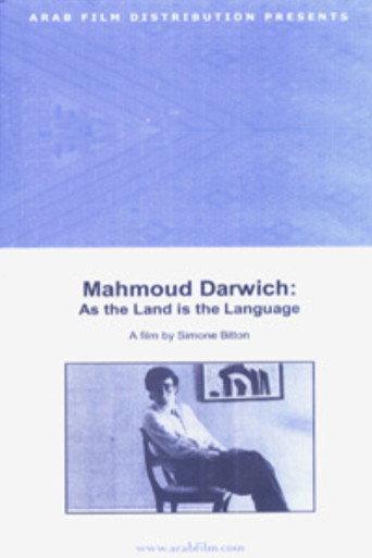 Mahmoud Darwish: As the Land Is the Language (1998) poster