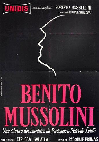 Benito Mussolini (1962) poster