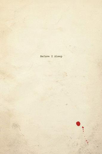 Before I Sleep (2013) poster