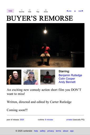 Buyer's Remorse (2025) poster