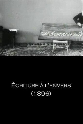 Writing Backwards (1896) poster