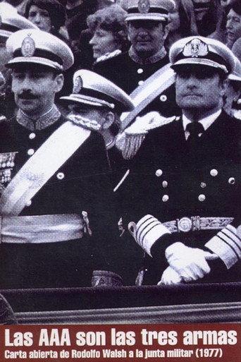 Las AAA son las tres armas: Carta abierta de Rodolfo Walsh a la junta militar (1979) poster