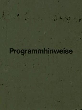 Programmhinweise (1970) poster