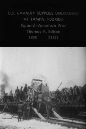 U.S. Cavalry Supplies Unloading at Tampa, Florida (1898) poster