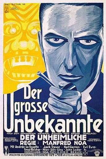 Der große Unbekannte (1927) poster