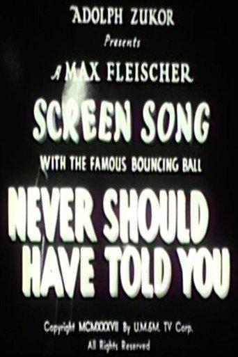 Never Should Have Told You (1937) poster