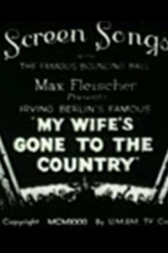 My Wife's Gone to the Country (1931) poster