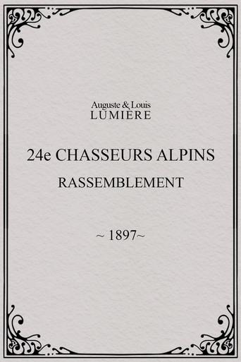 24ème chasseurs alpins : rassemblement (1897) poster