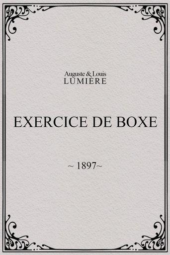 Exercice de boxe (1897) poster