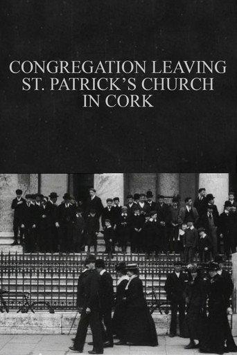 Congregation Leaving St. Patrick's Church in Cork (1902) poster