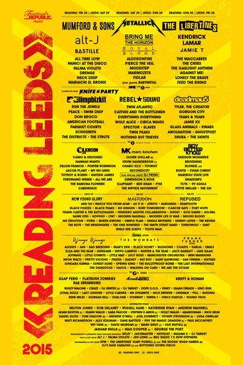Alt-J - Live Reading Festival (2015) poster