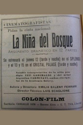 La Niña del Bosque (1917) poster