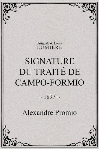 Signature du traité de Campo-Formio (1897) poster