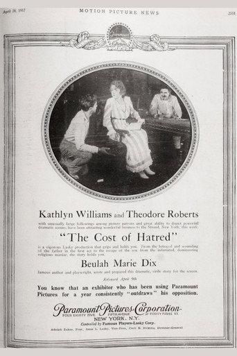 The Cost of Hatred (1917) poster