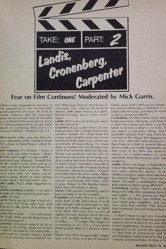 Take One: Fear on Film (1982) poster