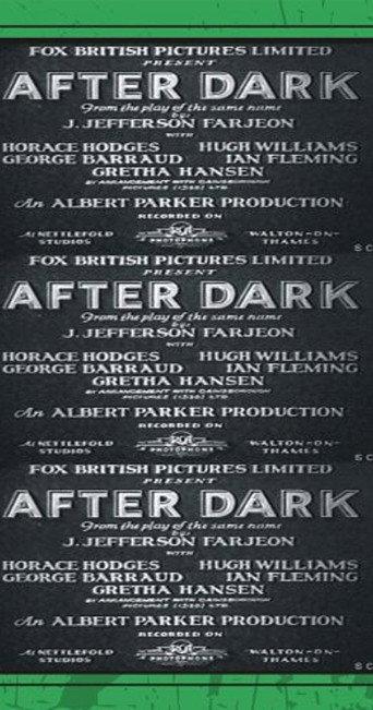 After Dark (1933) poster