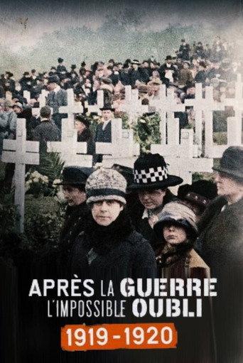 Après la guerre, l'impossible oubli (1919-1920) (2019) poster