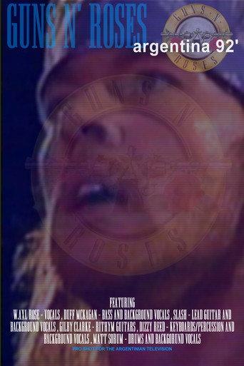 Guns N' Roses - Estadio River Plate - Buenos Aires, Argentina​ (1992) poster