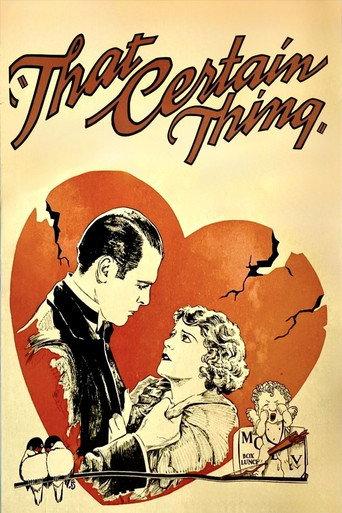 That Certain Thing (1928) poster